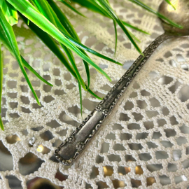 Совок для сахара "Нова" Таллинский ЮЗ. Мнц с серебрением, маркировка, патина. Винтаж, СССР. Картинка 2